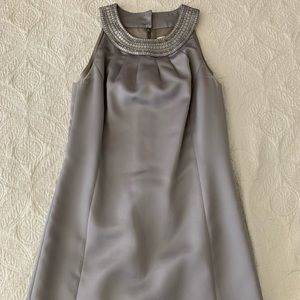 LOFT silver sheath dress, size 0